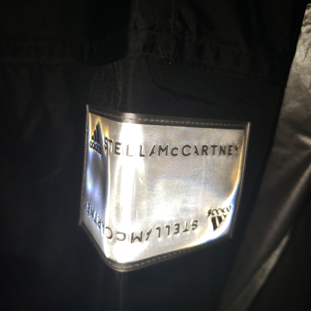 Adidas Stella McCartney black Silver windbreaker reflective Jacket - Picture 2 of 16